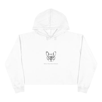 Better Than Most Humans Women's Crop Hoodie
