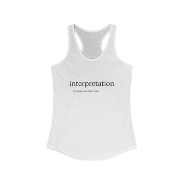 Interpretation Women's Tank