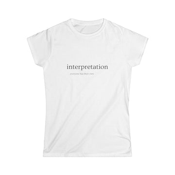 Interpretation Women's Tee