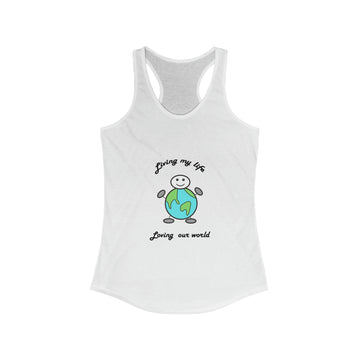 Living My Life, Loving My World Women's Tank
