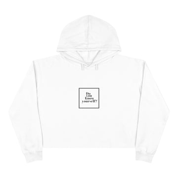 Do you know yourself? Women's Crop Hoodie