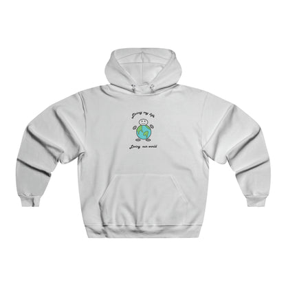 Living My Life globe Unisex Hooded Sweatshirt