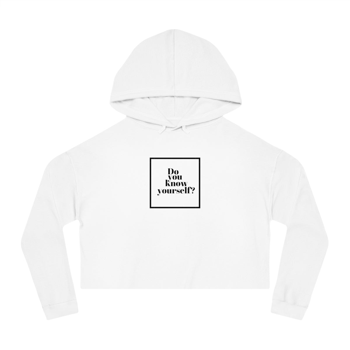 Do you know yourself?   Women's Crop Hoodie