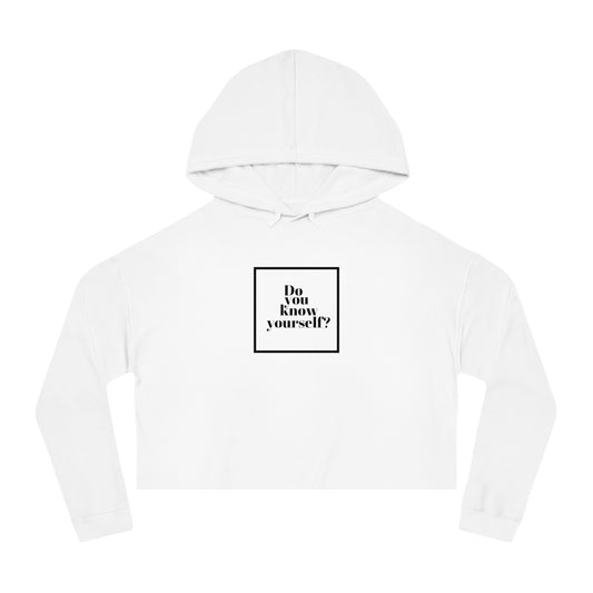 Do you know yourself?   Women's Crop Hoodie