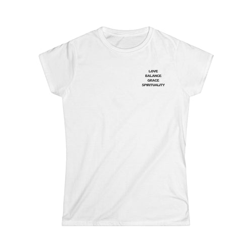 Love, Balance, Grace, Spirituality Women's Tee