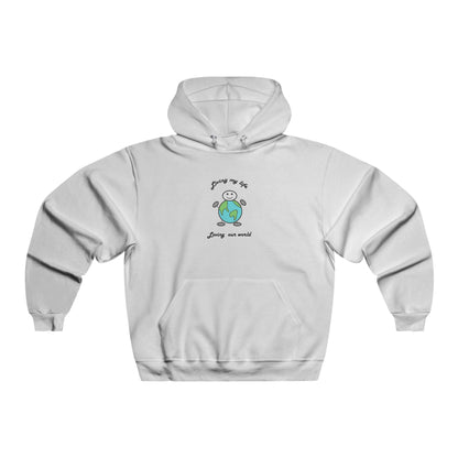 Living My Life globe Unisex Hooded Sweatshirt