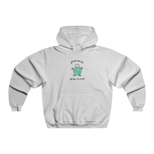 Living My Life globe Unisex Hooded Sweatshirt