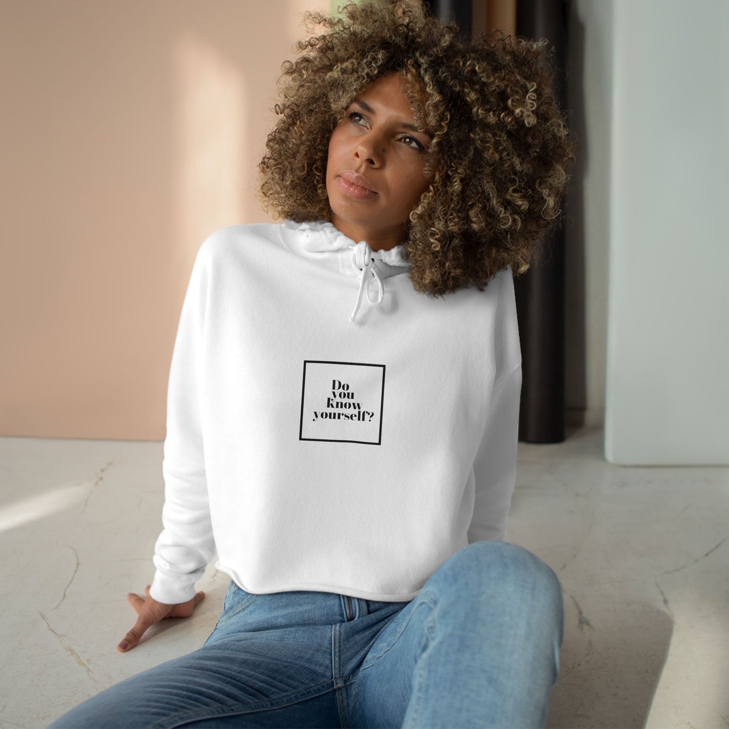 Do you know yourself?   Women's Crop Hoodie