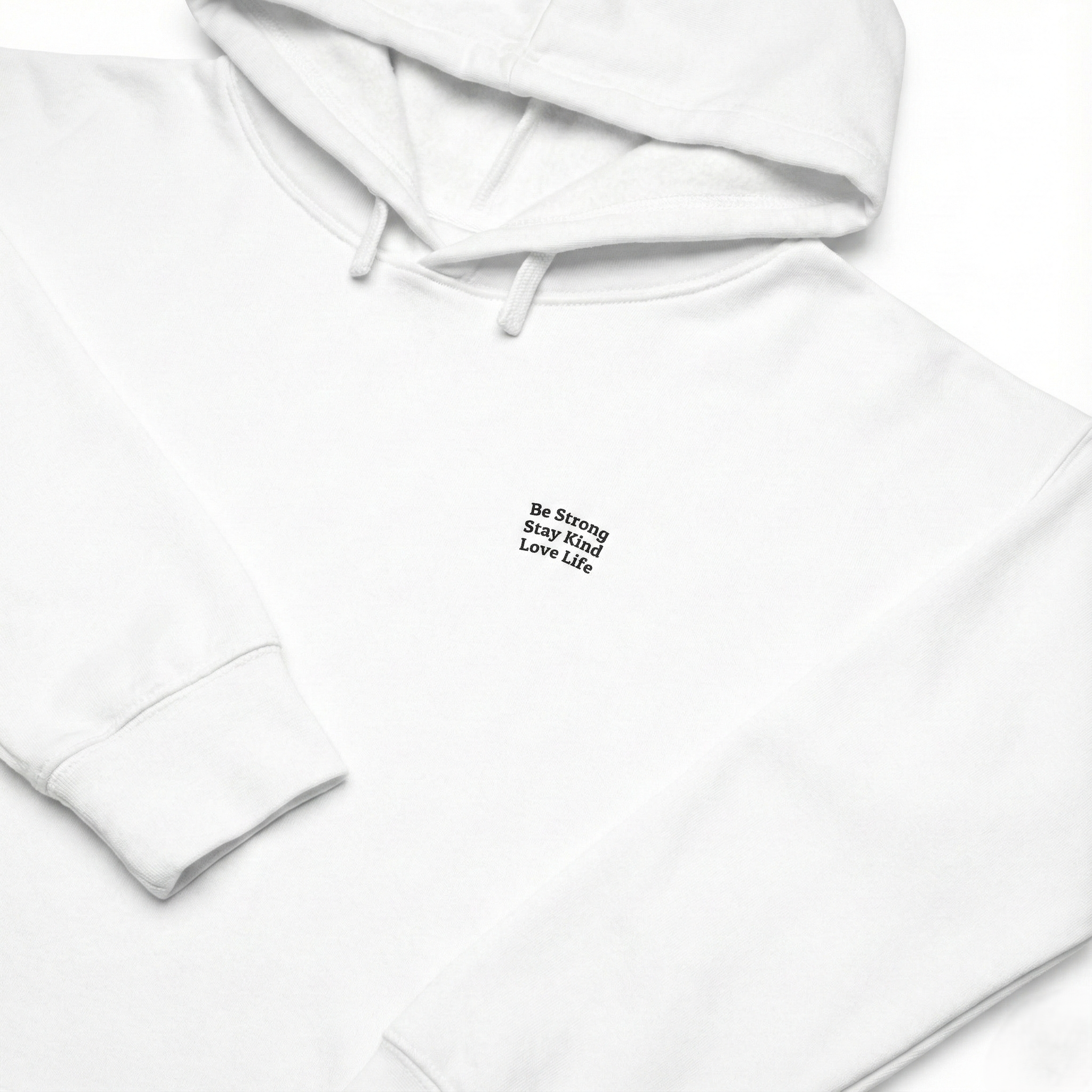 Be Strong  Stay Kind  Love Life   Women's Crop Hoodie