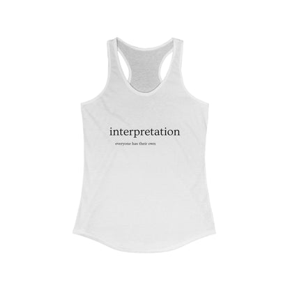 Interpretation Women's Tank