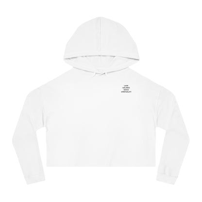 LOVE BALANCE GRACE SPIRITUALITY   Women's Crop Hoodie