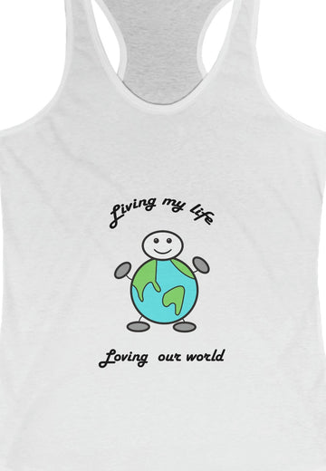 Living My Life, Loving My World Women's Tank
