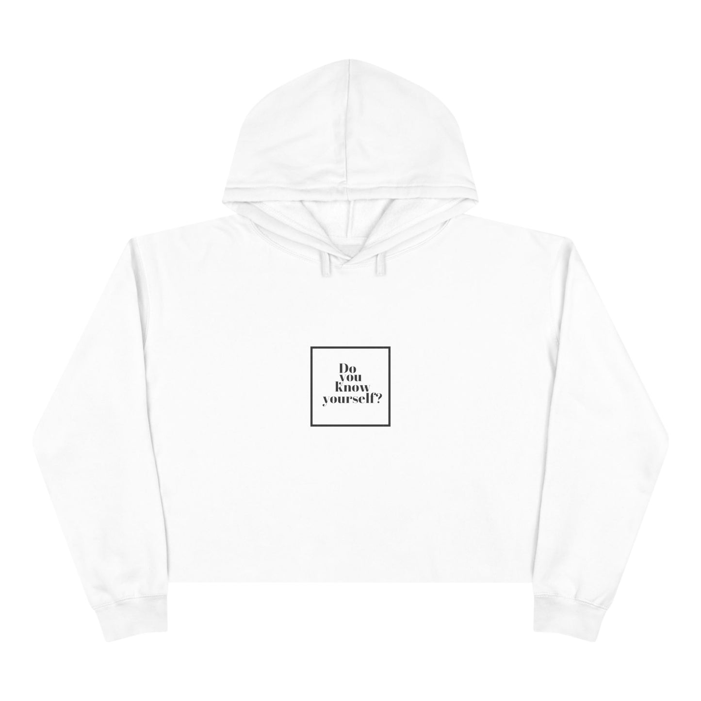Do you know yourself?   Women's Crop Hoodie