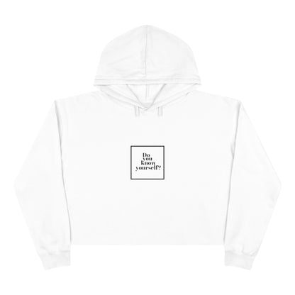 Do you know yourself?   Women's Crop Hoodie