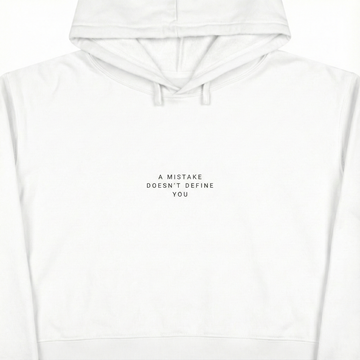 A MISTAKE DOESN'T DEFINE YOU  Women's Crop Hoodie