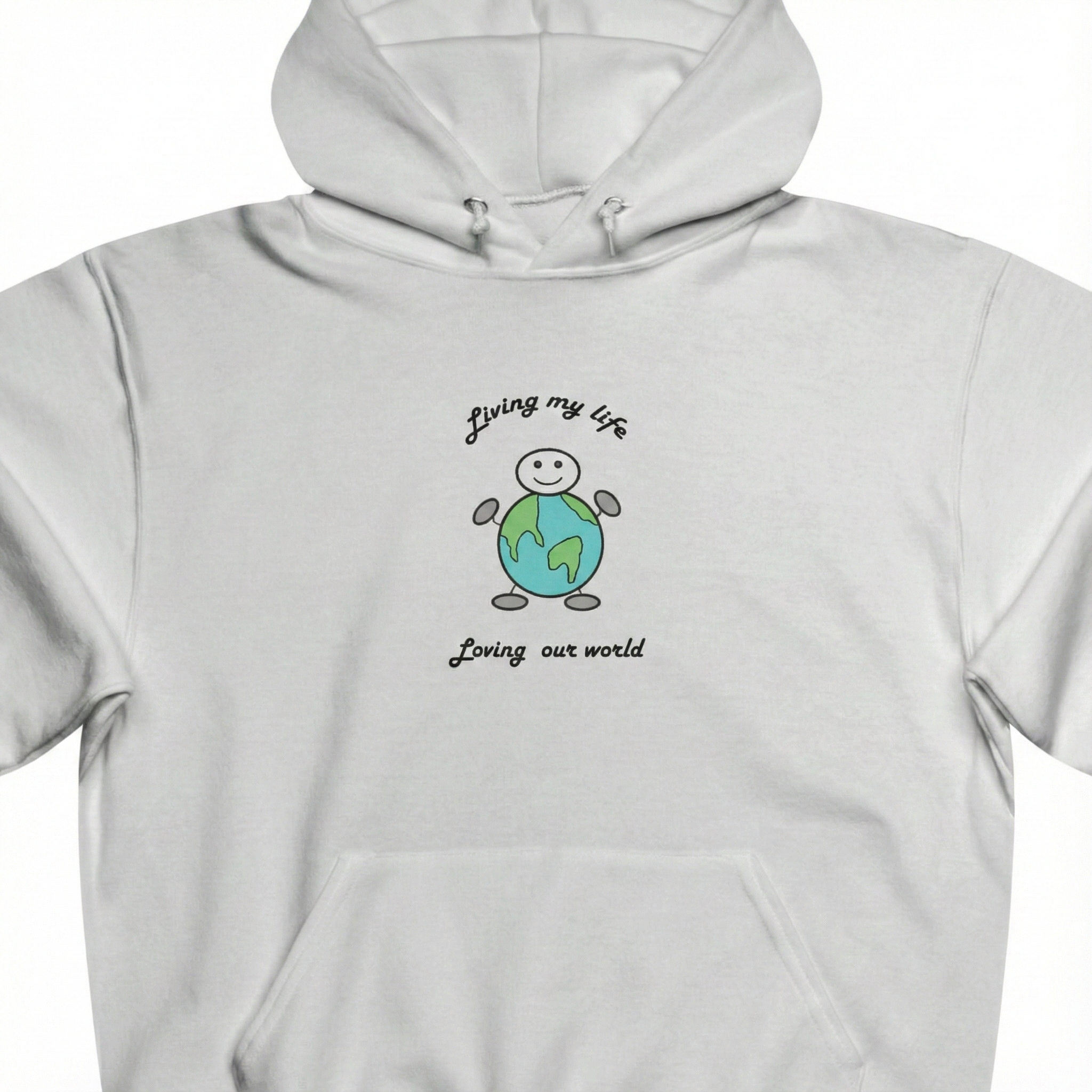 Living My Life globe Unisex Hooded Sweatshirt