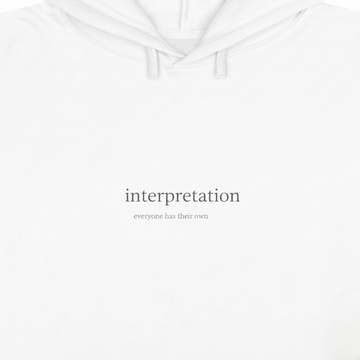 Interpretation Everyone has their own  Women's Crop Hoodie