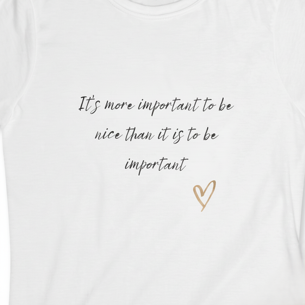 More Important To Be Nice Women's Tee