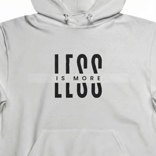Less Is More Unisex Hooded Sweatshirt