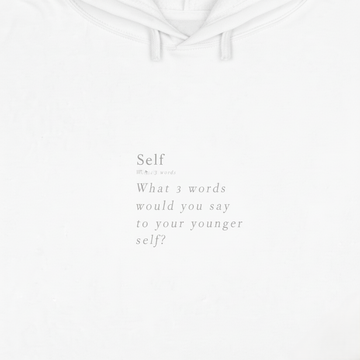 What 2 words would you say to your younger self?  Women's Crop Hoodie