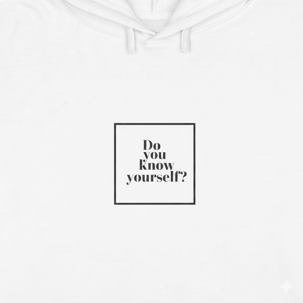Do you know yourself?   Women's Crop Hoodie
