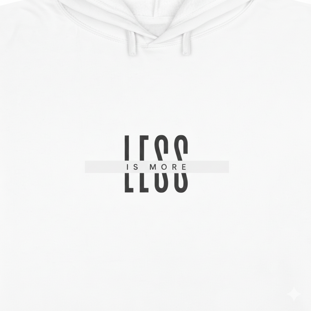 Less Is More Women's Crop Hoodie