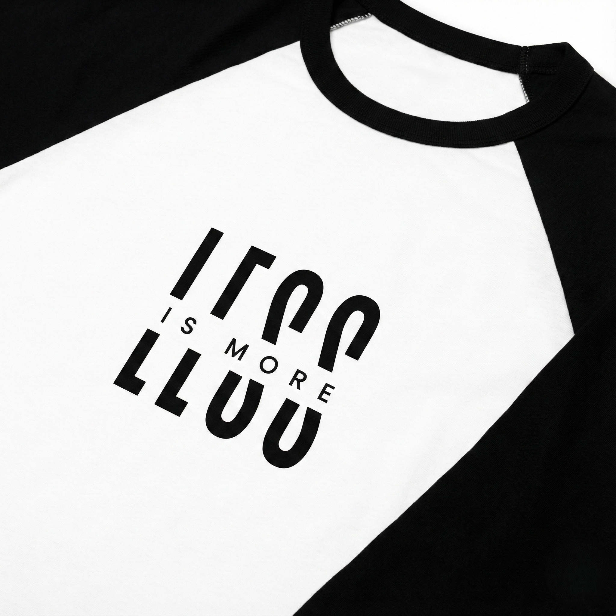 Less Is More Unisex Baseball Tee