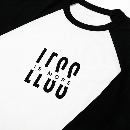 Less Is More Unisex Baseball Tee
