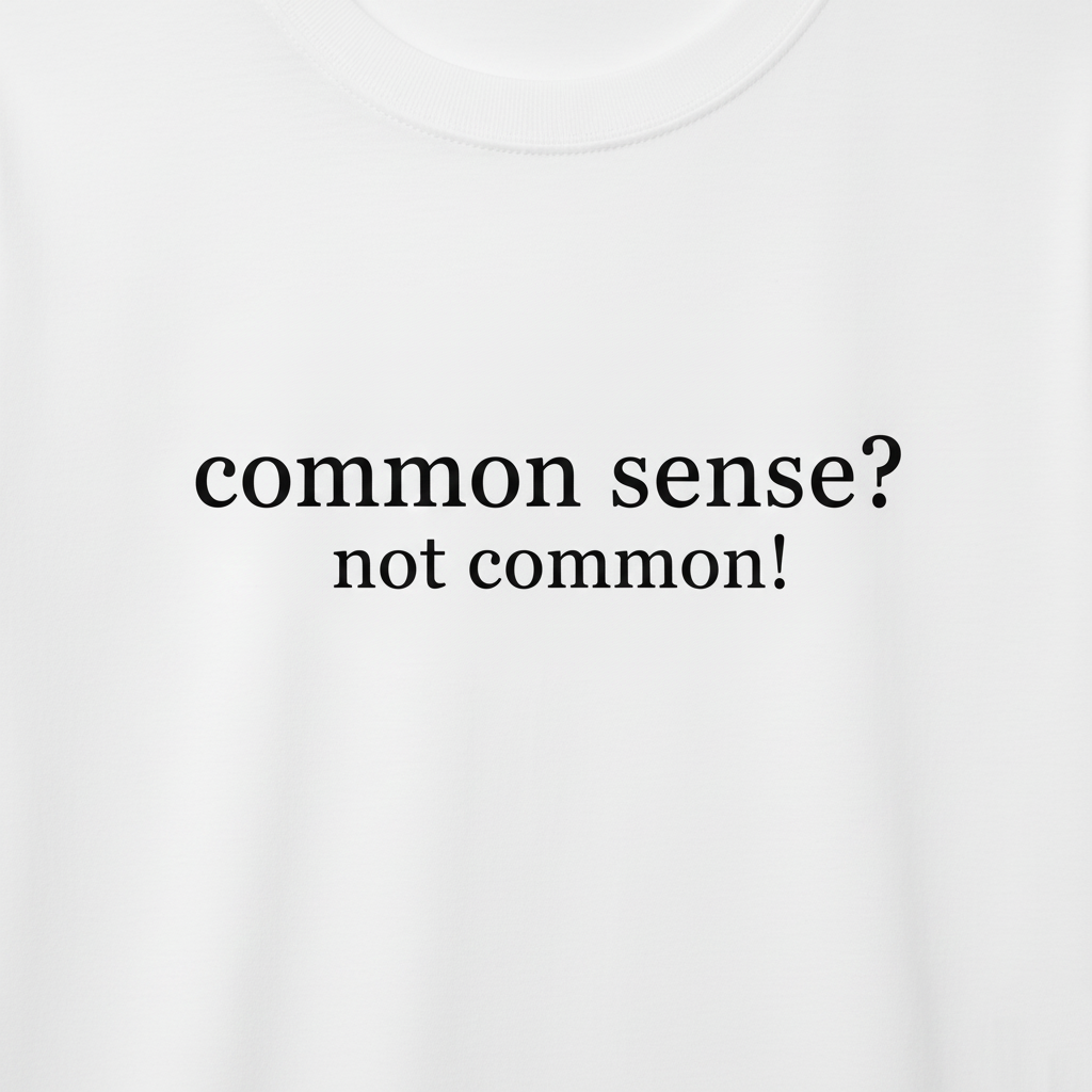 Common Sense? Men's Tee
