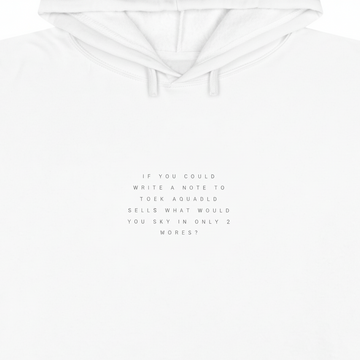 IF YOU COULD WRITE A NOTE TO YOUR YOUNGER SELF  Women's Crop Hoodie