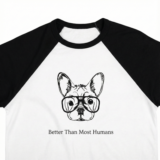 Better Than Most Humans Unisex Baseball Tee