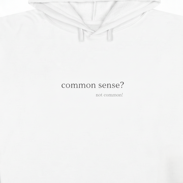 Common Sense?  Not common!  Women's Crop Hoodie