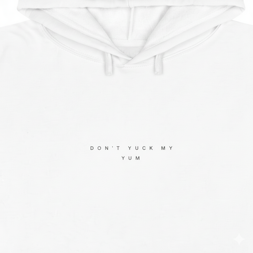 DON'T YUCK MY YUM  Women's Crop Hoodie