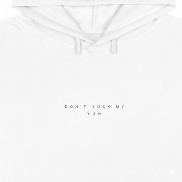 DON'T YUCK MY YUM  Women's Crop Hoodie