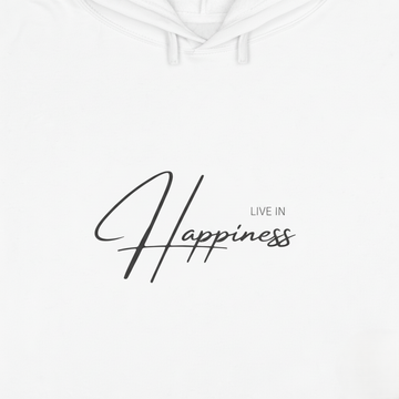 Live In Happiness Women's Crop Hoodie