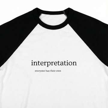 Interpretation Unisex Baseball Tee